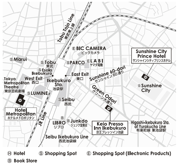 MAP OF HOTEL LOCATION 